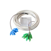 MultiPatchcord Telcoline 12J SC/APC-SC/UPC, 30 m, średnica 6 mm, G.657A2, biały 