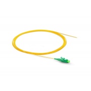 Pigtail światłowodowy LC/APC, LSZH, 2m, G.657, 0.9mm, Loose Tube, żółty, Gold Class